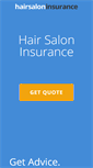 Mobile Screenshot of hairsaloninsurance.com